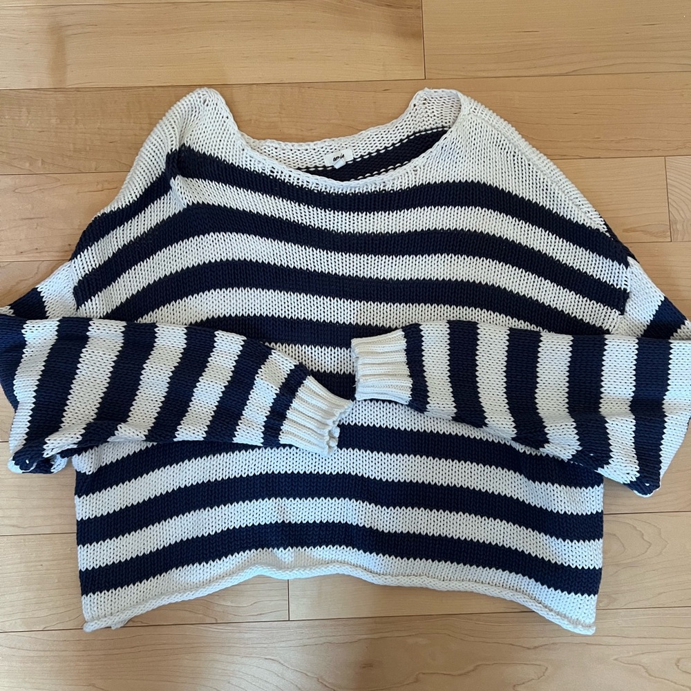 Aerie Cropped Knit Sweater